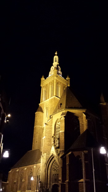 Roermond Maas  Mund der Rur  Marktplatz im Abendlicht