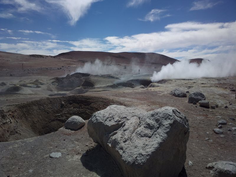 Uyuni  Bolivien Uyuni 4x4 Siloi desierto Vulcano Hot Springs 