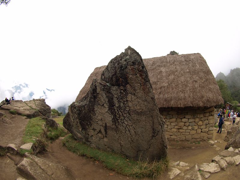 Machu Picchu holy mountain rockformation  Aquas calientes