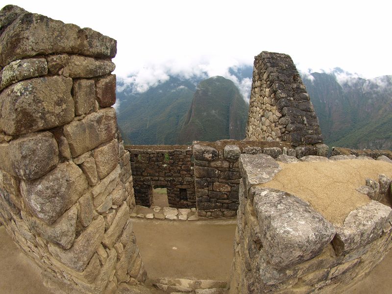 Machu Picchu holy mountain rockformation  Aquas calientes