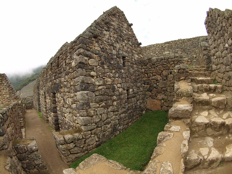 Machu Picchu holy mountain rockformation  Casa de Inca 