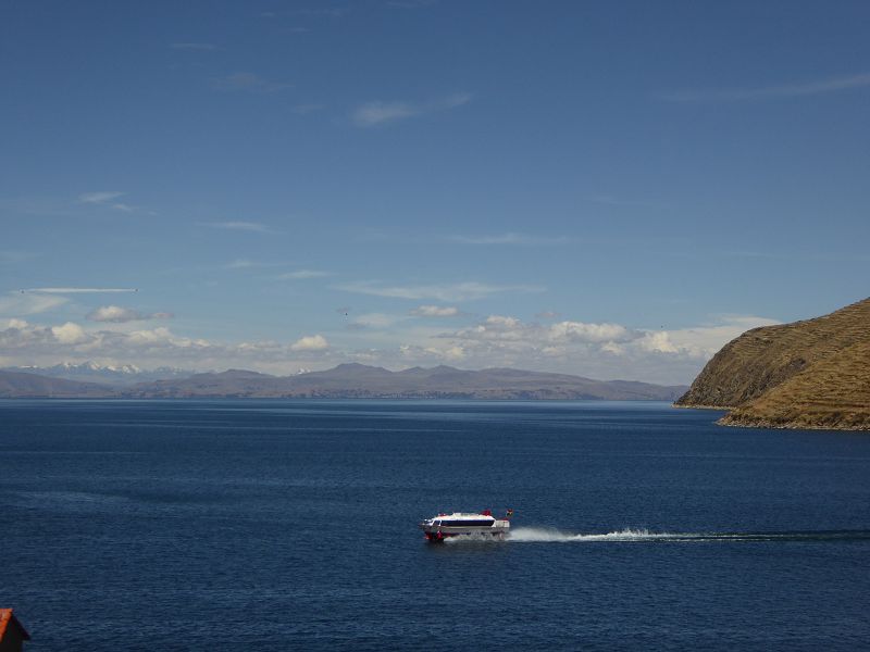 Bolivien  Copacabana  Lago Titicaca Titicacasee  Isla del Sol Isla de Luna Anden Königskordilliere