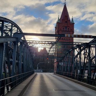 Hubbrücke Lübeck nördliches Ende der Altstadt