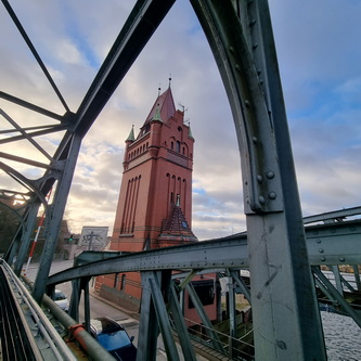 Hubbrücke Lübeck nördliches Ende der Altstadt