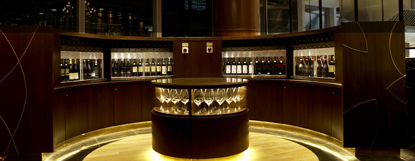 Latham Hotel Philidalphia. 24 wines from Wine dispensers