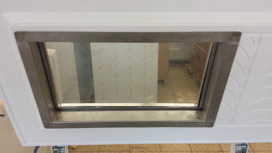 Nordcap Labortruhe  bis max .  - 45 C  Labortiefkühltruhe  mit 100 mm  Isolierung  und Fenster und 2 Kabeldurchführungen 