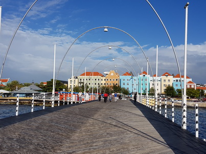 Curacao Willemstad Emmabrug Curacao  Willemstad Königin-Emma-Brücke