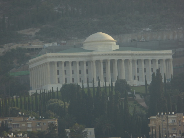 Haifa Hafenstadt Prachtstrasse nach Bahaai  Mausoleum Sderot Ben Gurion Unesco Square