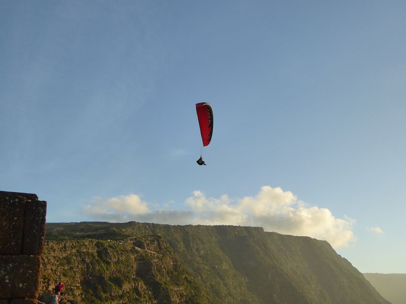 Mirador de la Pena + Pena Restaurant  Paragliding Paraglider  Gleitschirmfliegen El Hierro Paraglider 