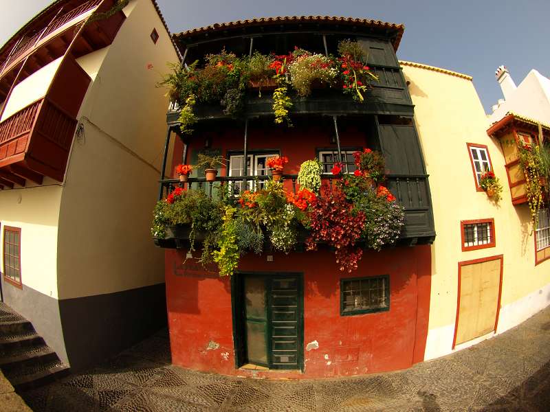 La Palma Santa Cruz de la Palma kanarische Balkone