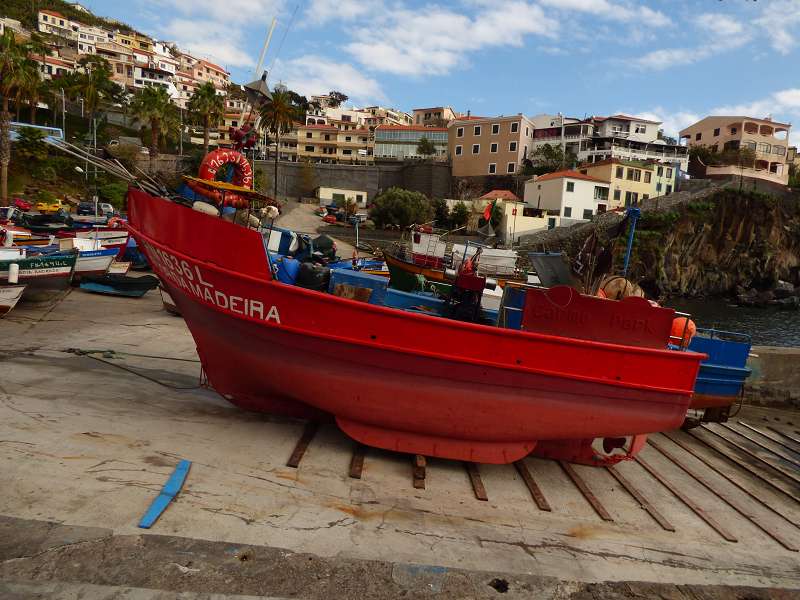 Madeira   camara de lobos Bucht der Seelöwen Churchillbucht der madeirensische Fischerort Lieblingsort von Winston Churchill