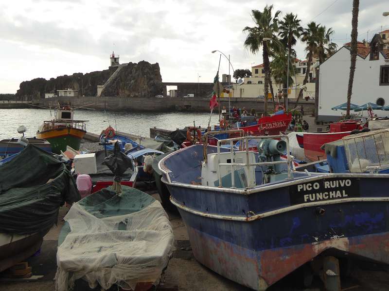 Madeira   camara de lobos Bucht der Seelöwen Churchillbucht der madeirensische Fischerort Lieblingsort von Winston Churchill