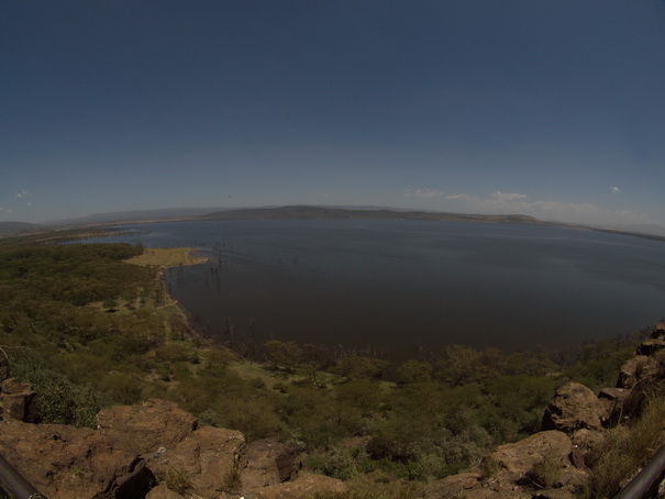 Lake Nakuru Baboon Lookout Fisheye 