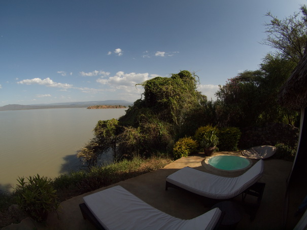  Kenia  Lake Baringo Island Camp 2 Fisheye Banda