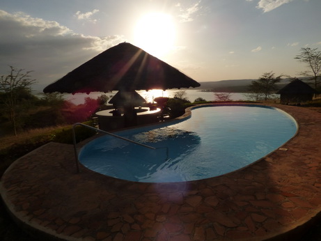 Sunbird Lodge   Lake Elementaita   Kenia   Lodgearea Pool