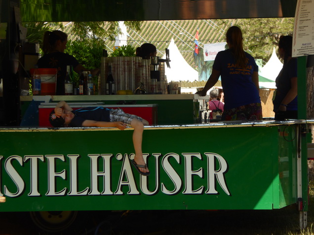 Afromarkt 2015 Internationale Africa Festival Wrzburg Distler Biertracktor Esselmann Bierpavillion