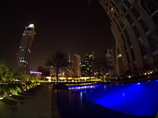 Dubai Marriott Pool Fisheye 