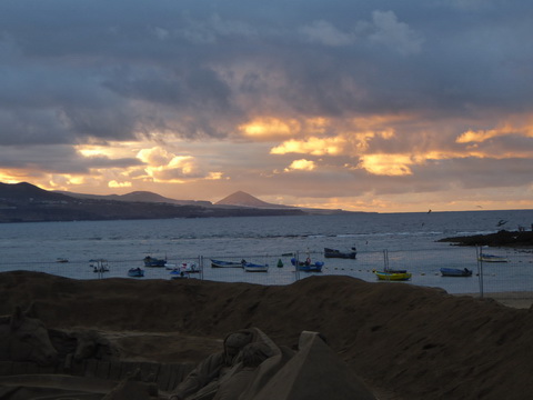 Gran Canaria Beach Playa de El Confital Paraglider 