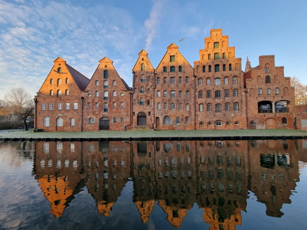 Lübeck Südstadt Traveufer Speichehäuser