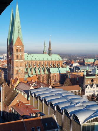  St.petri  Restaurierte evangelische Kirche von 1170 mit Café und Aussichtsturm 