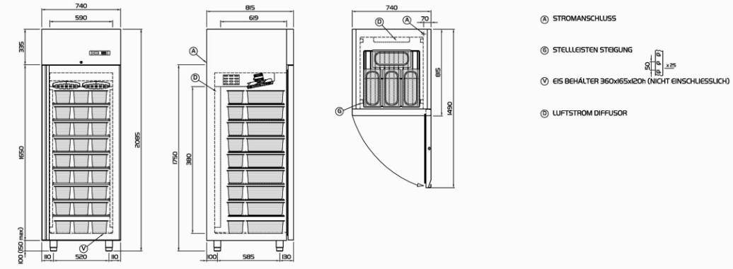 coldline eiscremeschrank