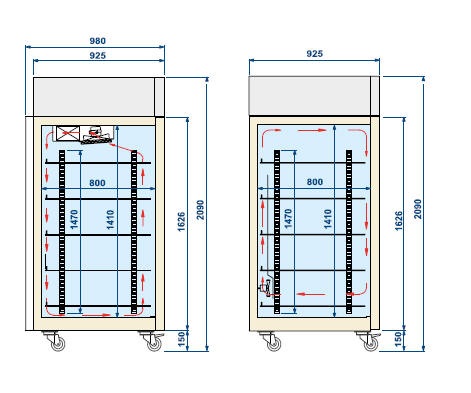 Eislagerschrank Isa Labor New 70 