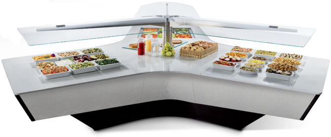 Enofrigo Salatbar Triangel Neues Modell Topview 2016 