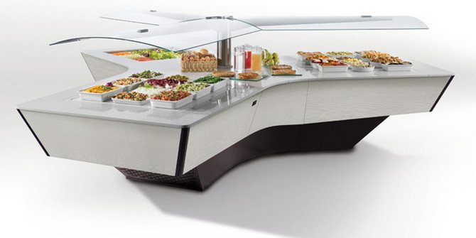 Enofrigo Salatbar Triangel Neues Modell Topview 2016 