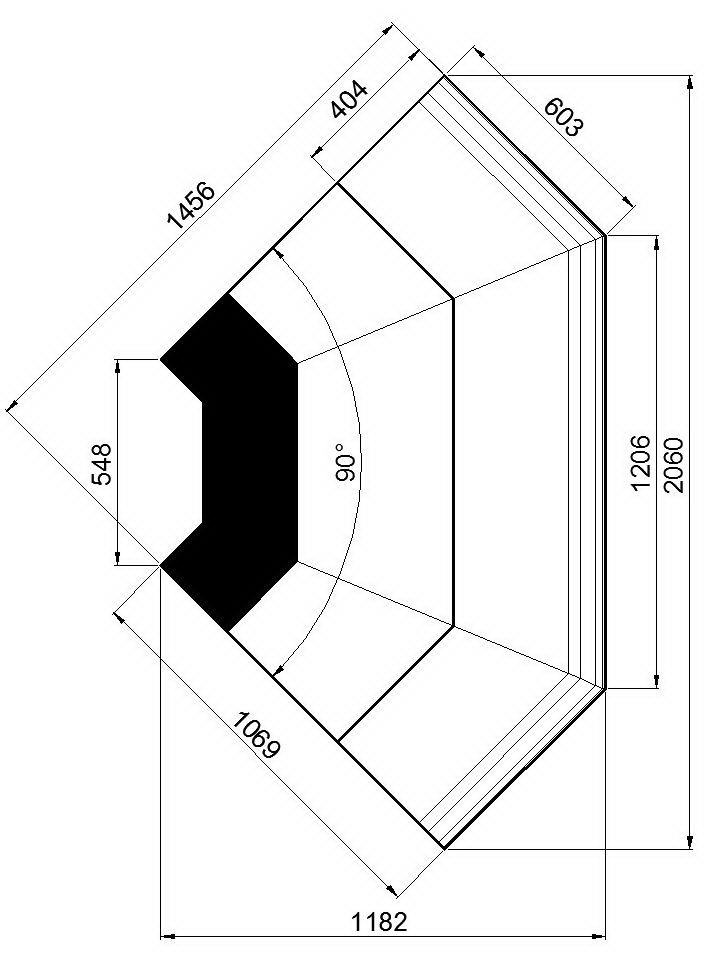 kami kuehltheke ecke