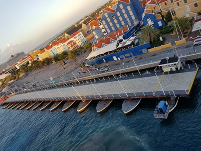 Curacao Willemstad Emmabrug Curacao  Willemstad Königin-Emma-Brücke