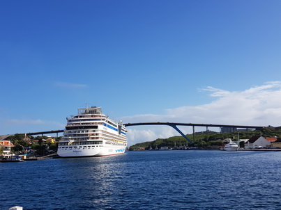 Curacao Willemstad Emmabrug Curacao  Willemstad Königin-Emma-Brücke