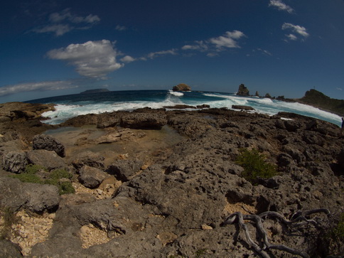 Guadeloupe Pointe des Châteaux Fisheye