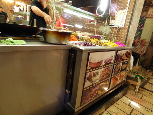 JERUSALEM Altstadgassen Marktstände