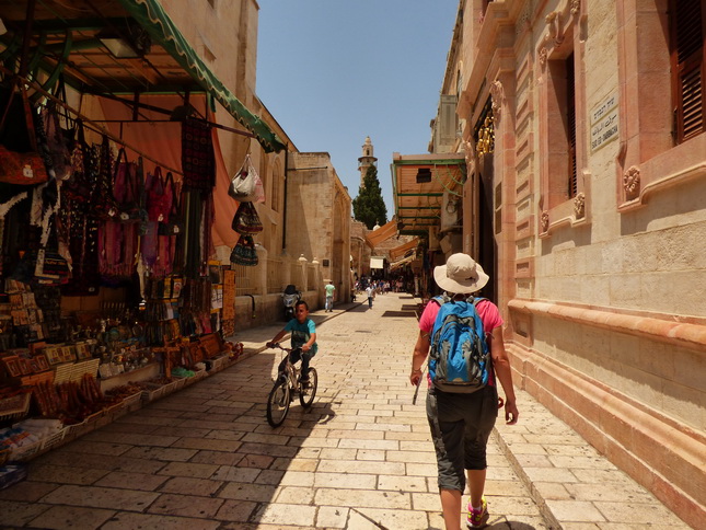 JERUSALEM Altstadgassen Marktstände