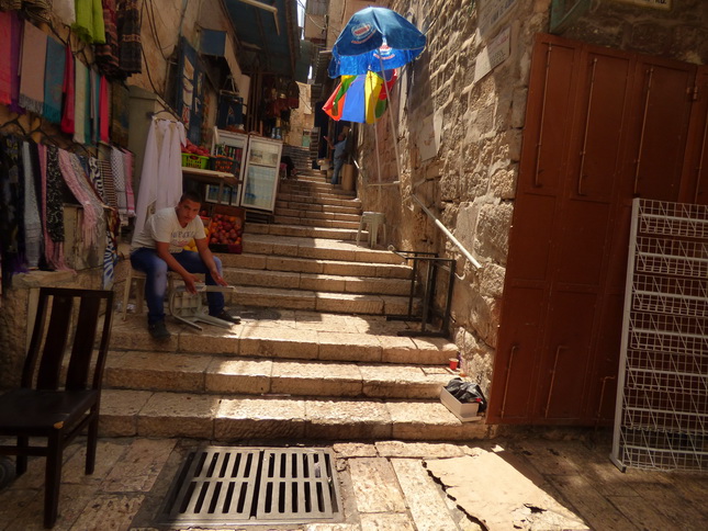 JERUSALEM Altstadtgassen Marktstände