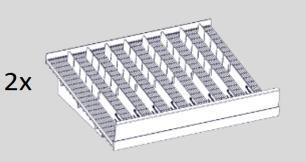 2 x Bodenauslage inkl.:- 2 x Frontstopper- 16 x Warentrenner