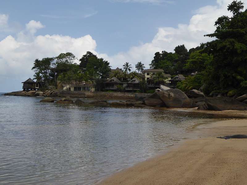 Hilton Northolme Seychelles Anlage Spabereich mit Meerblick + Pool 