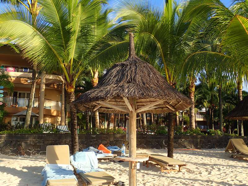 My Chair my Way my beach Mauritius Blick von Le Victoria Beachcomber Hotel Mauritius