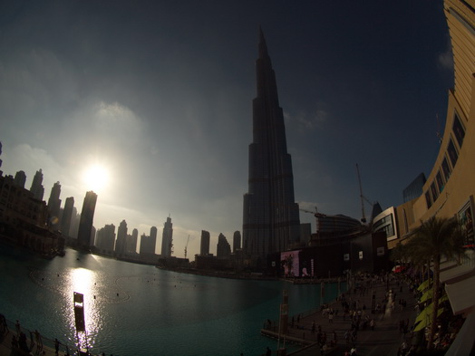 Dubai  Khalifa Fish eye 