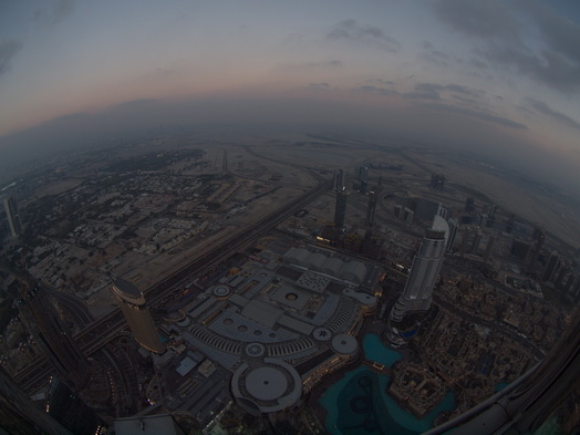 Dubai  Khalifa Fish eye 