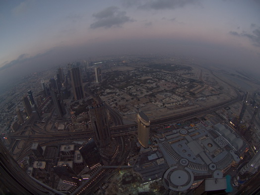 Dubai  Khalifa Fish eye 